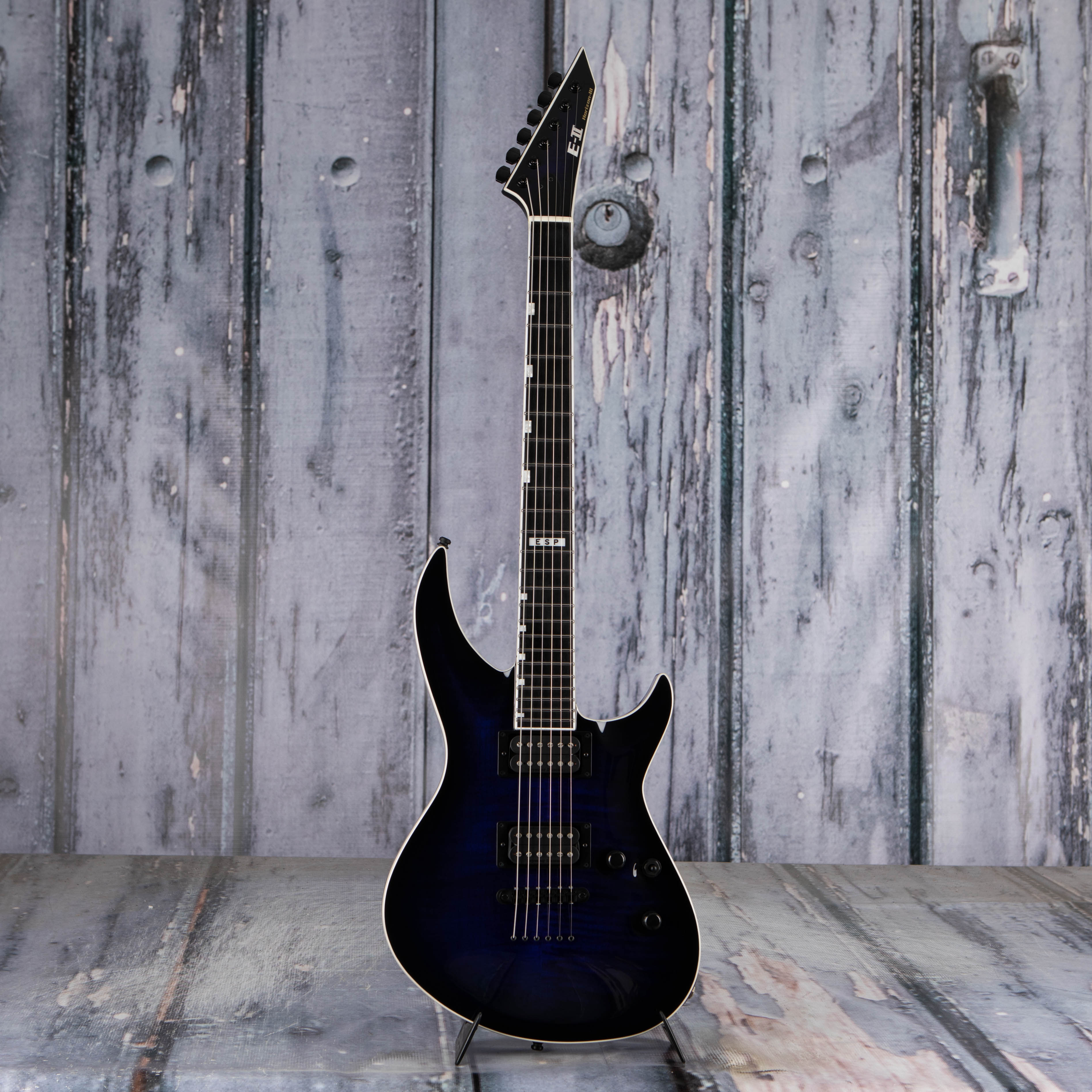 ESP E-II Horizon III Electric Guitar, Reindeer Blue, front