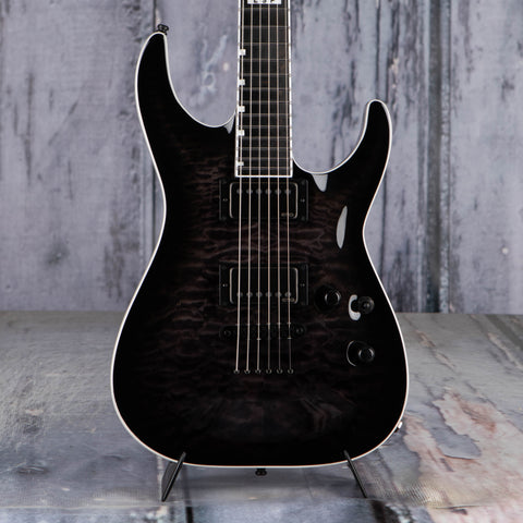 ESP E-II Horizon NT-II Electric Guitar, See Thru Black Sunburst, front closeup