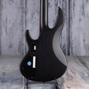 ESP LTD D-4 Electric Bass Guitar, Black Natural Burst Satin, back closeup