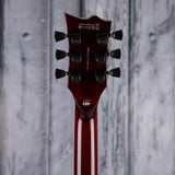 ESP LTD EC-1000QM Fluence Electric Guitar, See Thru Black Cherry, back headstock