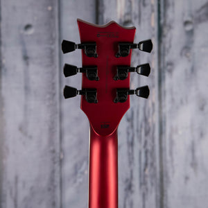 ESP LTD EC-256 Electric Guitar, Candy Apple Red Satin, back headstock