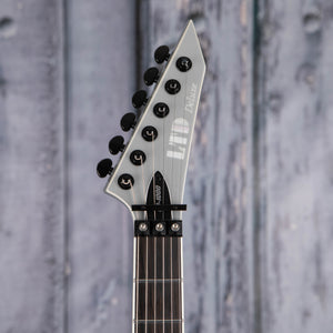 ESP LTD H3-1000FR Electric Guitar, Metallic Silver, front headstock