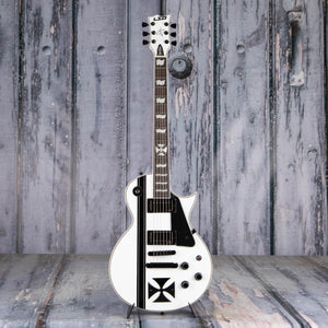 ESP LTD Iron Cross James Hetfield Signature Series Electric Guitar, Snow White, front