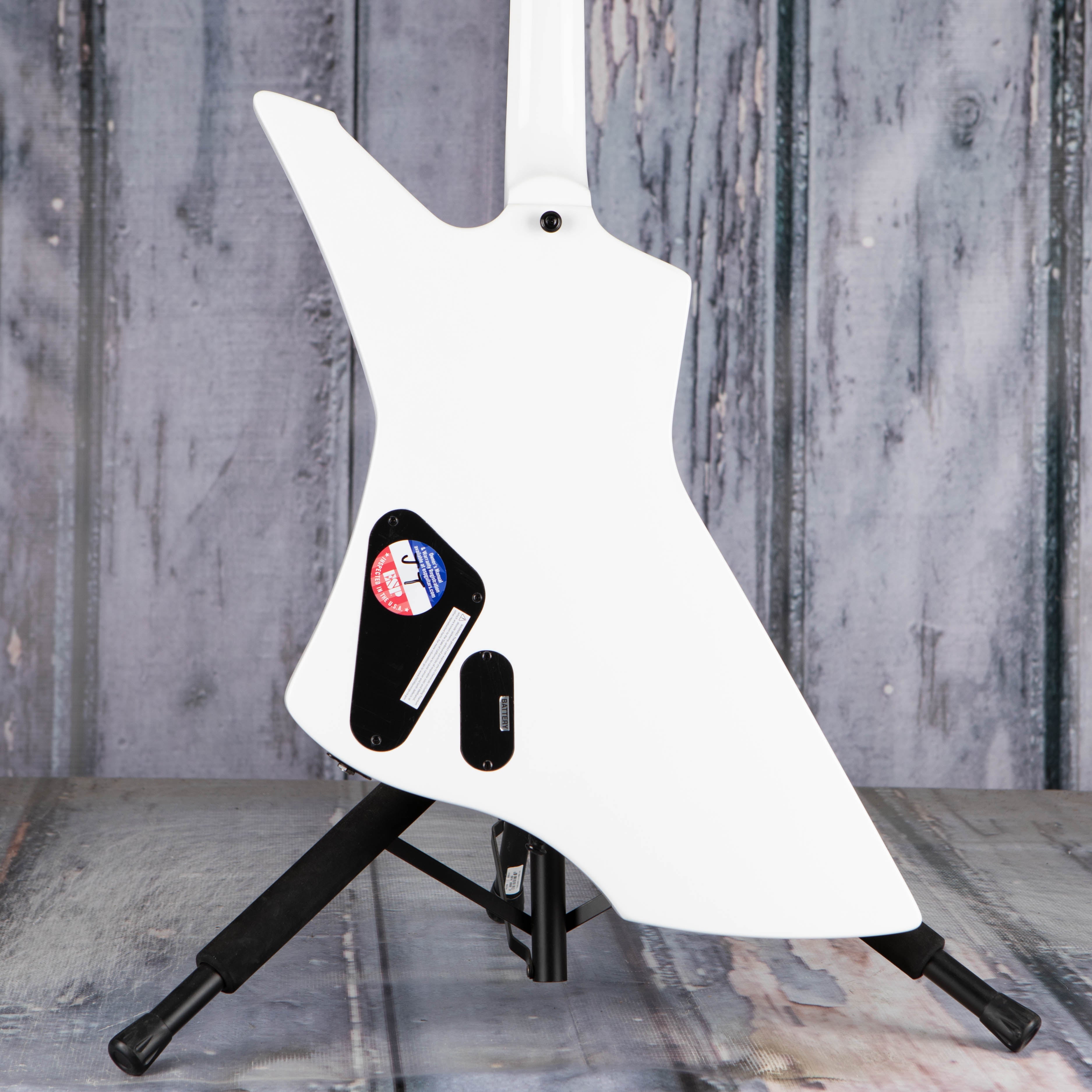 ESP LTD James Hetfield Signature Snakebyte Electric Guitar, Snow White, back closeup