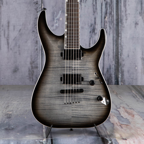 ESP LTD MH-1000NT Electric Guitar, Charcoal Burst, front closeup