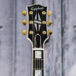 Epiphone 1959 ES-335 Semi-Hollowbody Guitar, Classic White, front headstock