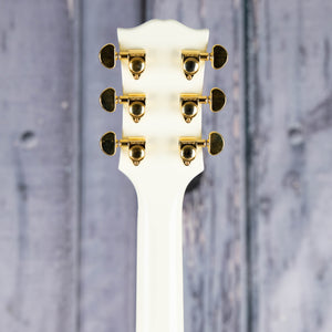 Epiphone 1959 ES-335 Semi-Hollowbody Guitar, Classic White, back headstock