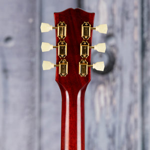 Epiphone 1960 Hummingbird Reissue Acoustic/Electric Guitar, Heritage Cherry Sunburst, back headstock