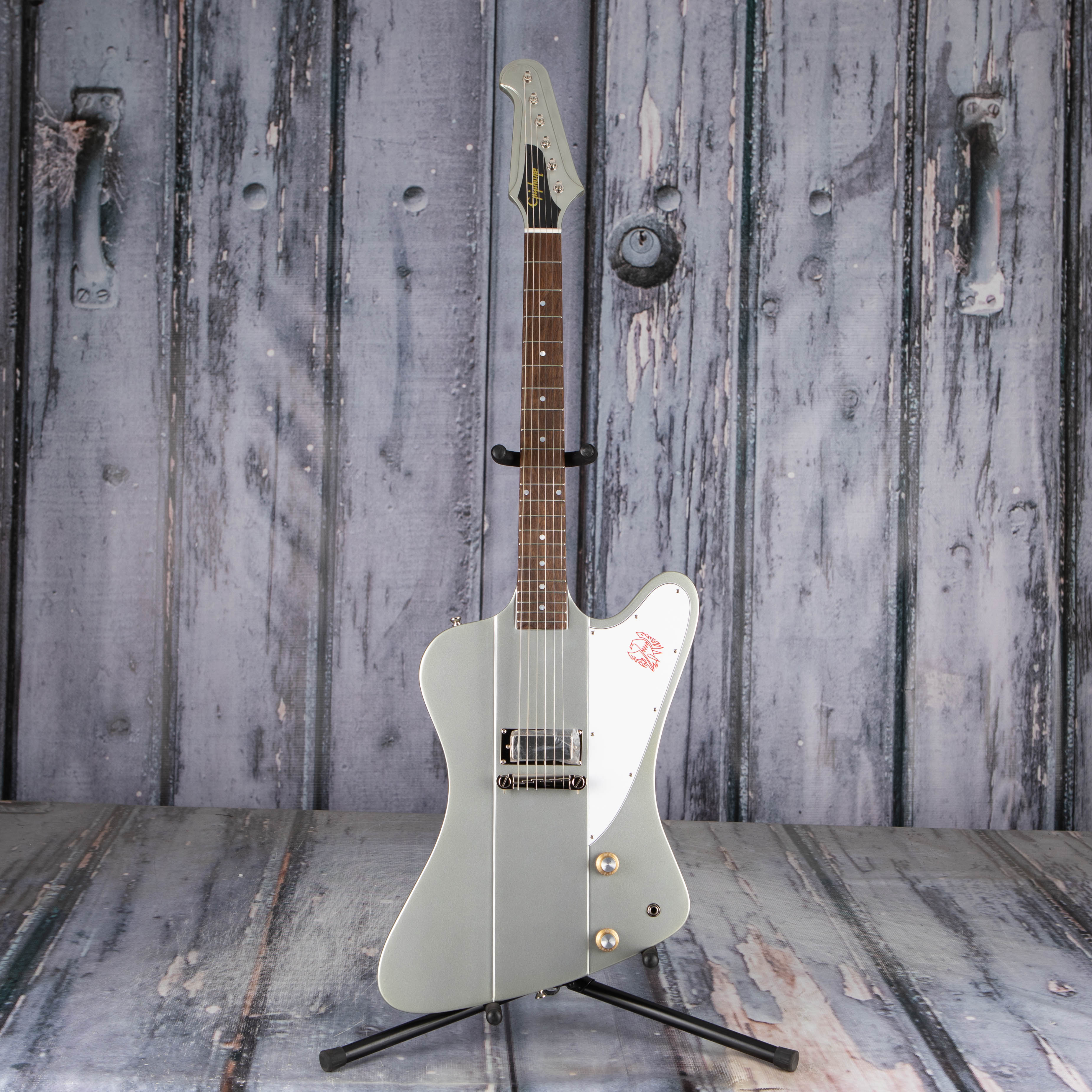 Epiphone 1963 Firebird I Electric Guitar, Silver Mist, front