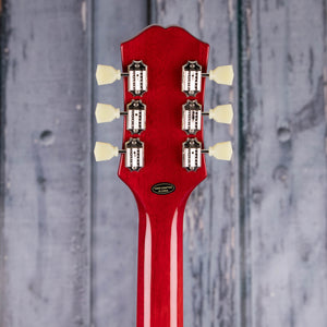 Epiphone ES-335 Figured Semi-Hollowbody Guitar, Cherry, back headstock