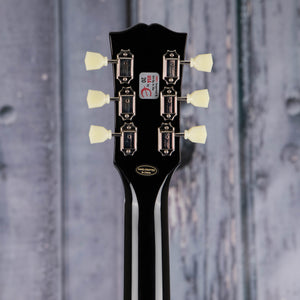 Epiphone J-180 LS Acoustic/Electric Guitar, Ebony, back headstock
