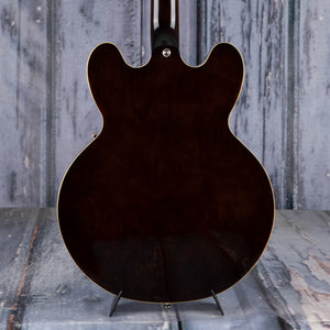 Epiphone Jim James ES-335 Semi-Hollowbody Guitar, Seventies Walnut, back closeup