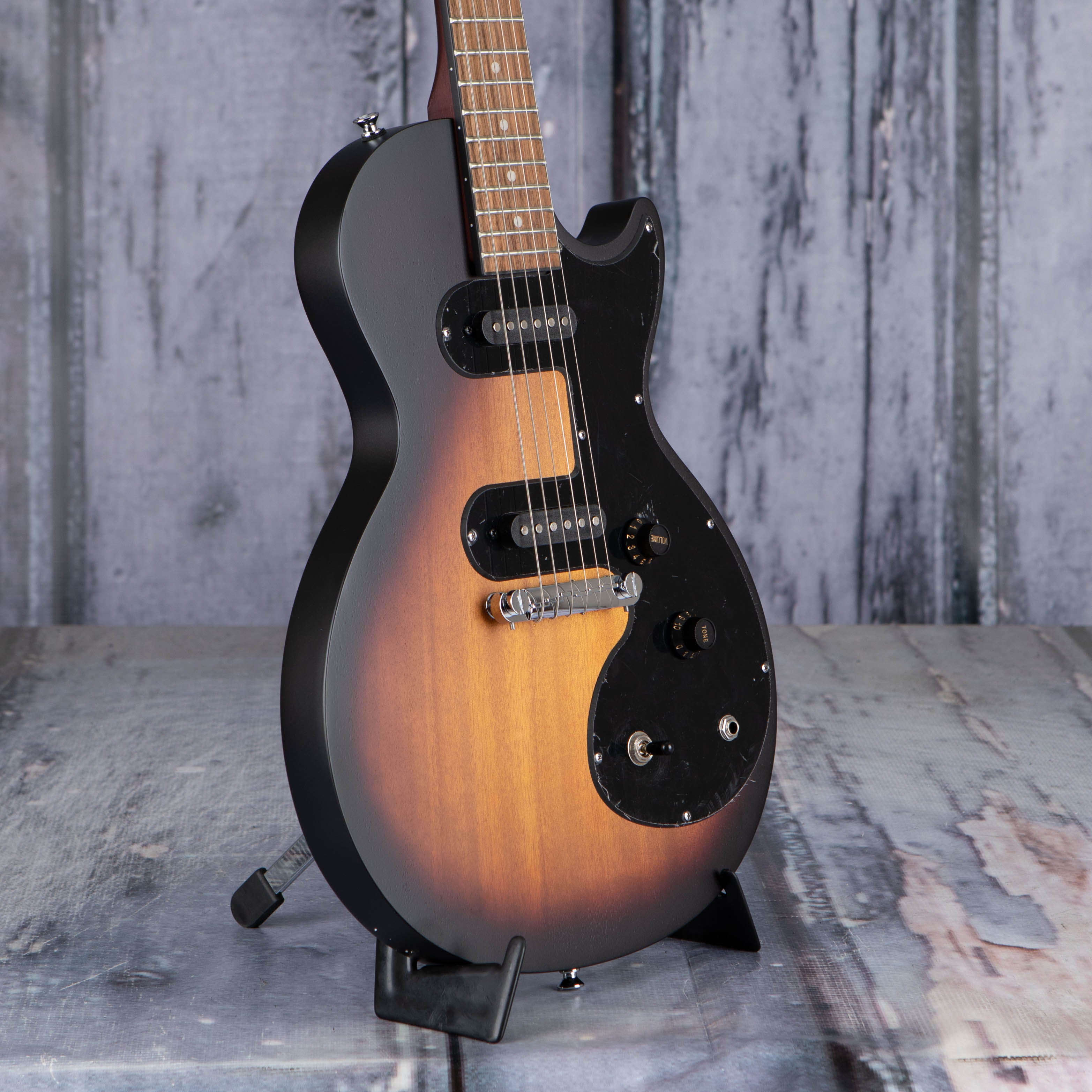 Epiphone Les Paul SL Electric Guitar, Vintage Sunburst, angle