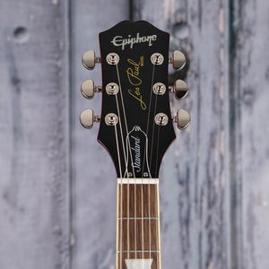 Epiphone Les Paul Standard 60s Figured Electric Guitar, Heritage Cherry Sunburst, front headstock