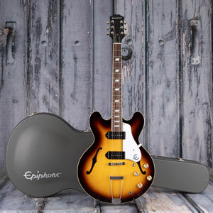 Epiphone USA Collection Casino Hollowbody Guitar, Vintage Sunburst, case