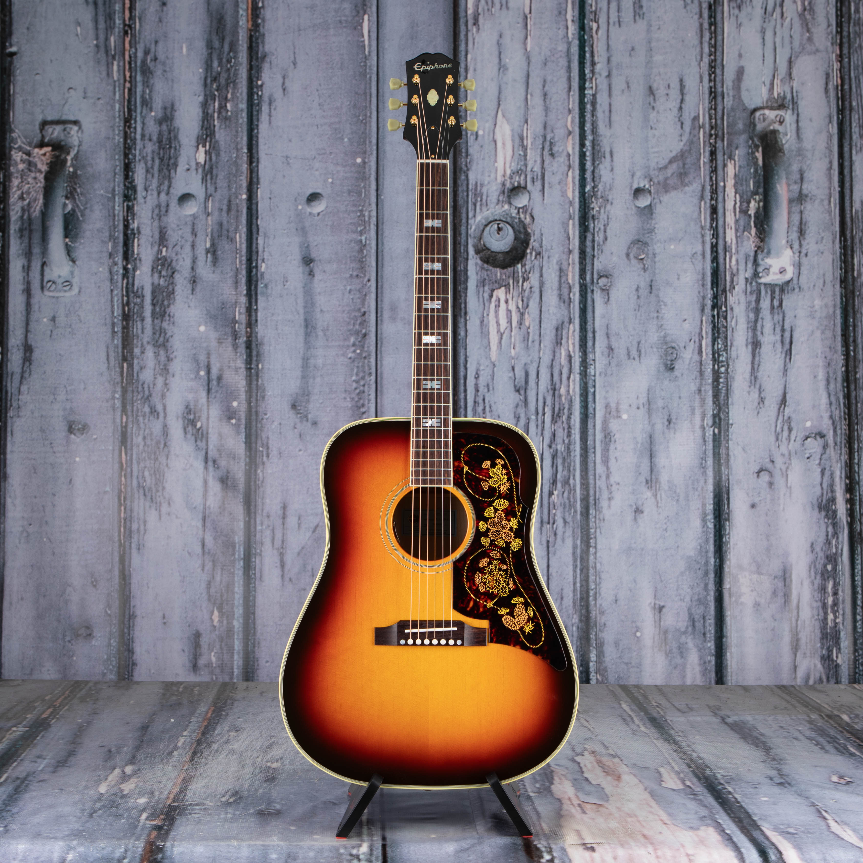 Epiphone USA Frontier Acoustic/Electric Guitar, Frontier Burst, front