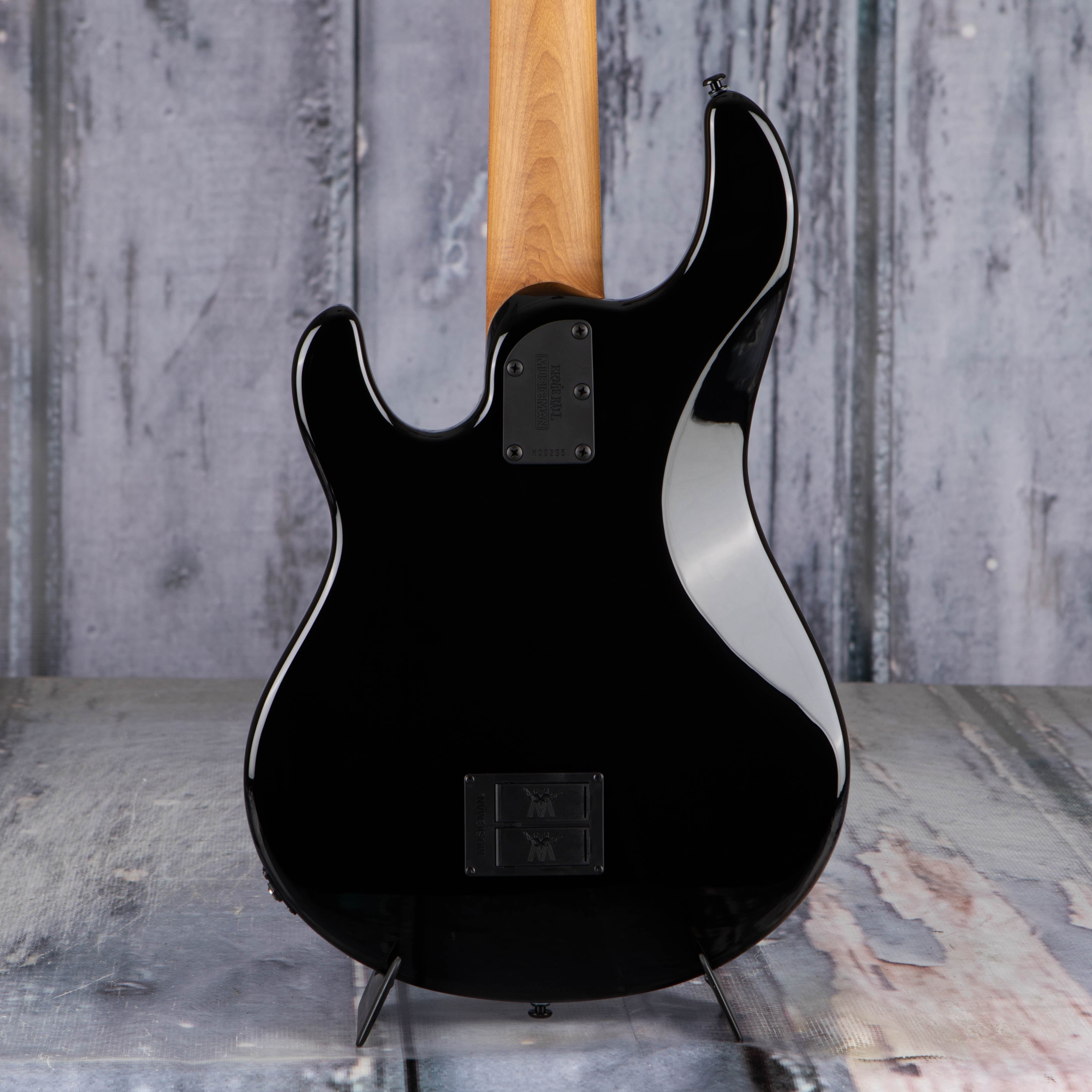 Ernie Ball Music Man StingRay Special 5 5-String Electric Bass Guitar, Black, back closeup