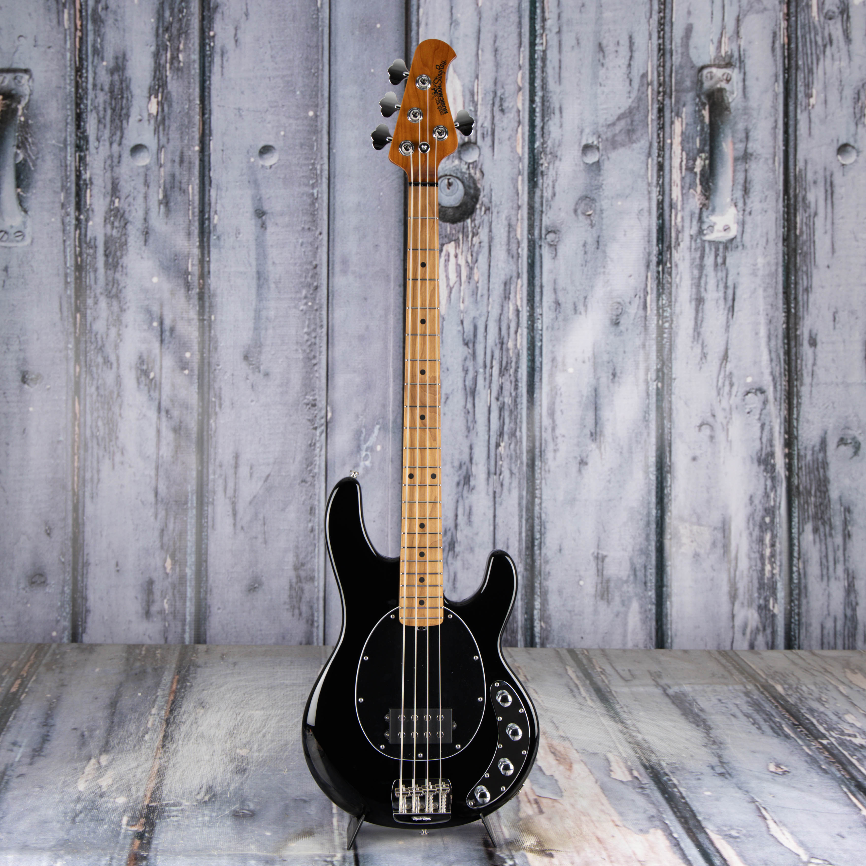 Ernie Ball Music Man StingRay Special Bass Guitar, Black, front