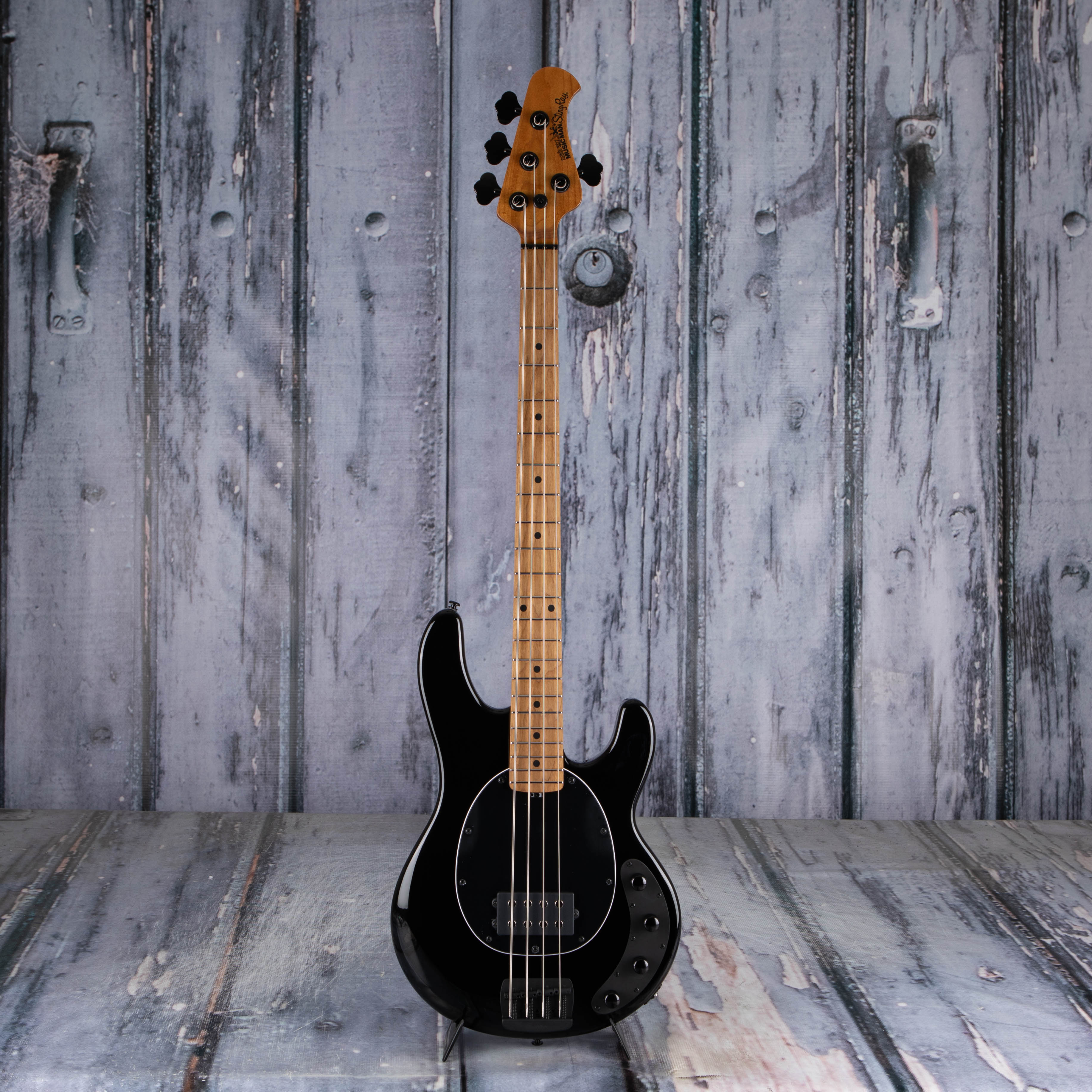 Ernie Ball Music Man StingRay Special Bass Guitar, Black, front