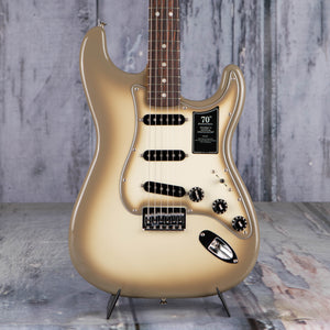 Fender 70th Anniversary Vintera II Antigua Stratocaster Electric Guitar, Antigua, front closeup