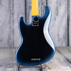 Fender American Professional II Jazz Bass Electric Guitar, Dark Night, back closeup