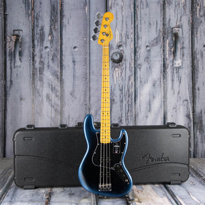 Fender American Professional II Jazz Bass Electric Guitar, Dark Night, case