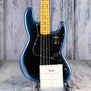Fender American Professional II Jazz Bass Electric Guitar, Dark Night, coa