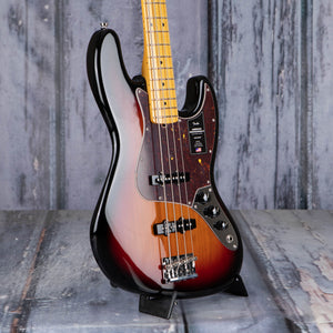 Fender American Professional II Jazz Bass Guitar, 3-Color Sunburst, angle