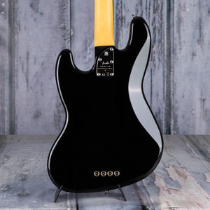 Fender American Professional II Jazz Bass Guitar, Black, back closeup