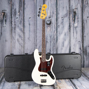 Fender American Professional II Jazz Bass Guitar, Olympic White, case