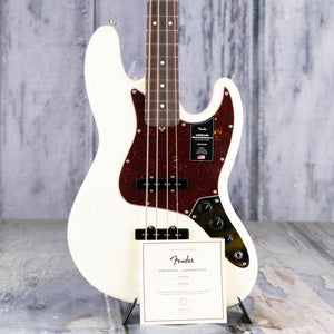 Fender American Professional II Jazz Bass Guitar, Olympic White, coa