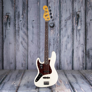 Fender American Professional II Jazz Bass Left-Handed Guitar, Olympic White, front