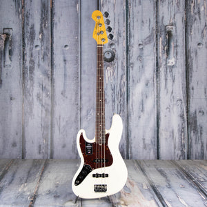 Fender American Professional II Jazz Bass Left-Handed Guitar, Olympic White, front