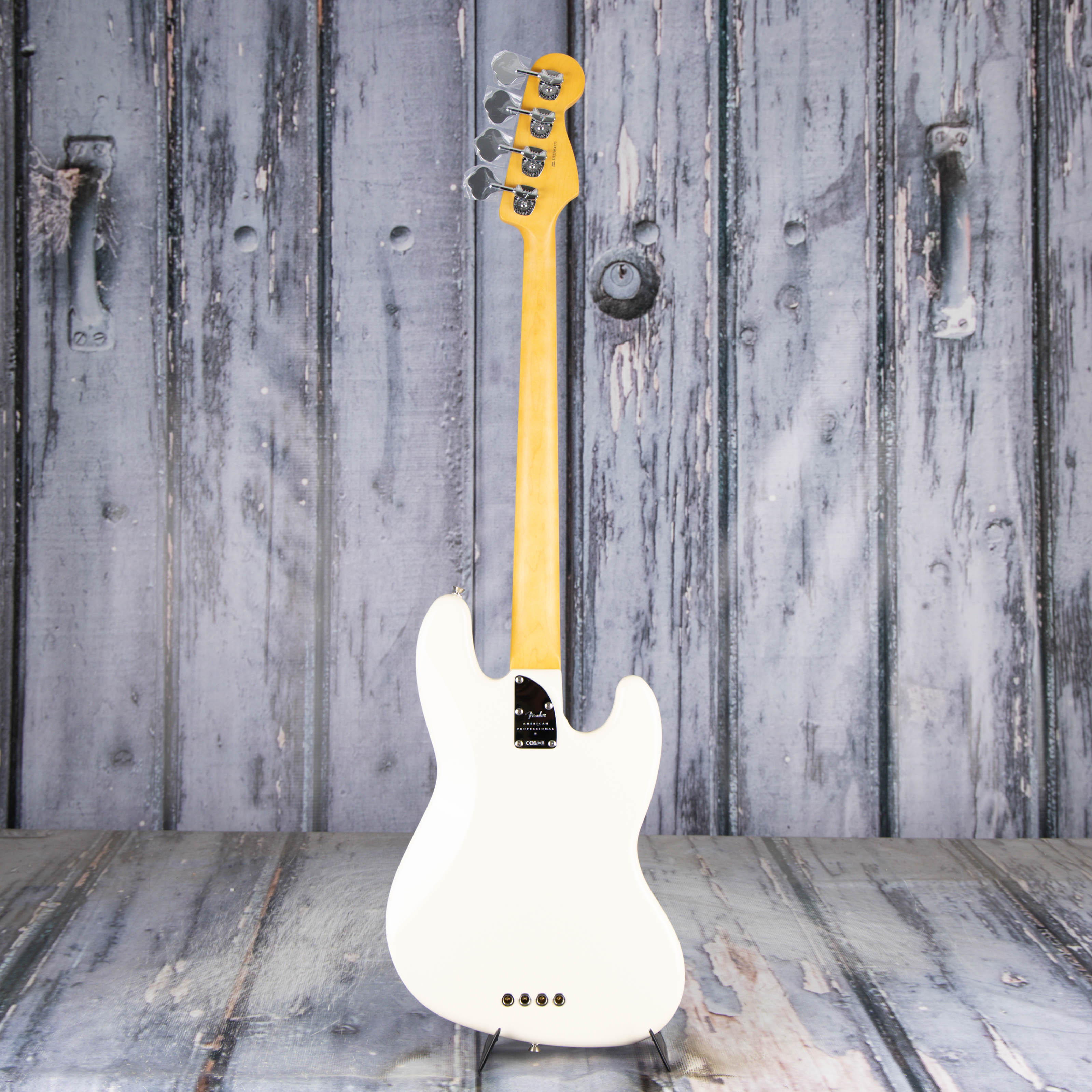 Fender American Professional II Jazz Bass Left-Handed Guitar, Olympic White, back
