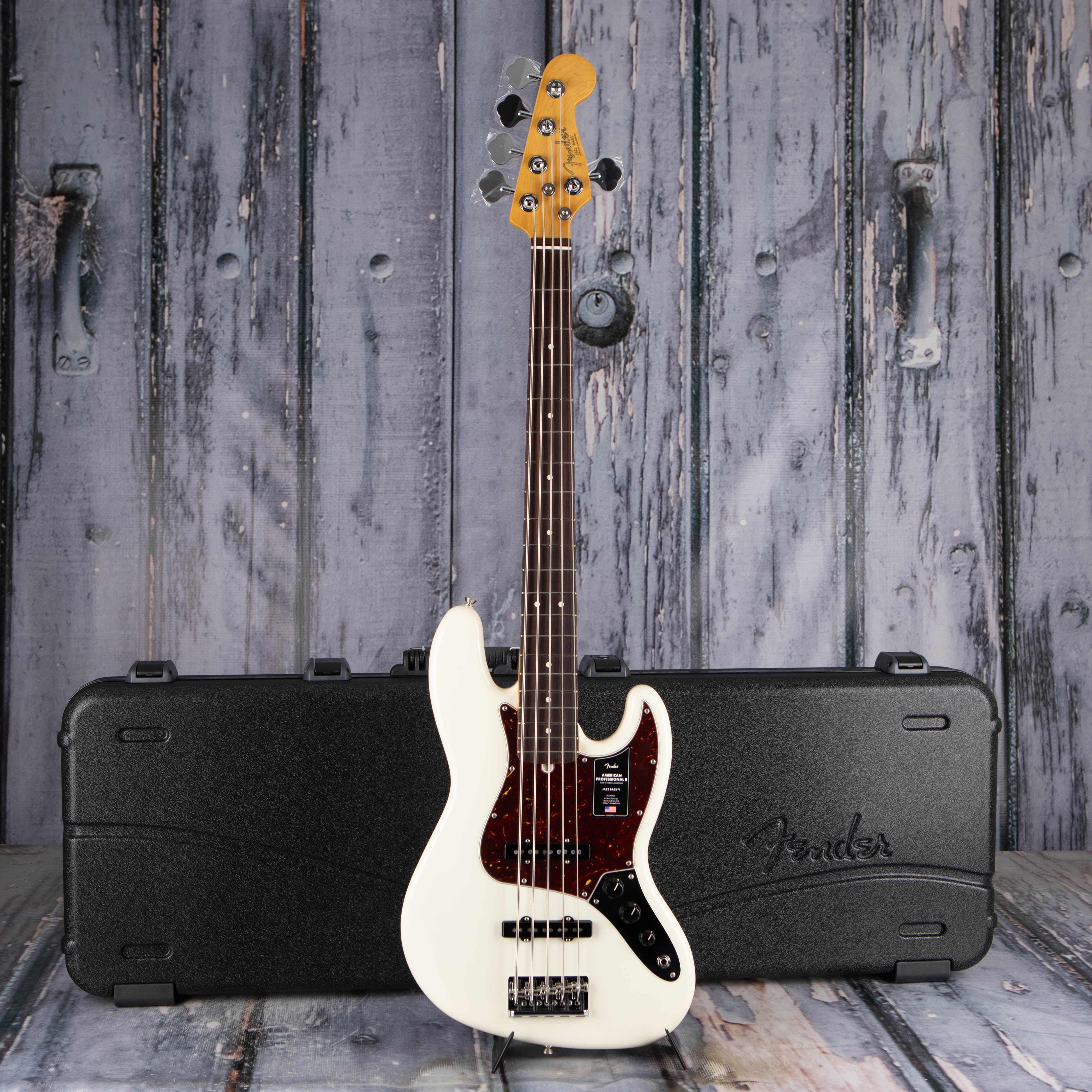 Fender American Professional II Jazz Bass V 5-String, Olympic