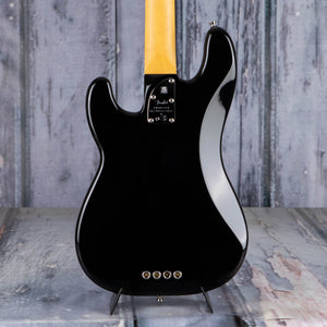 Fender American Professional II Precision Bass Guitar, Black, back closeup