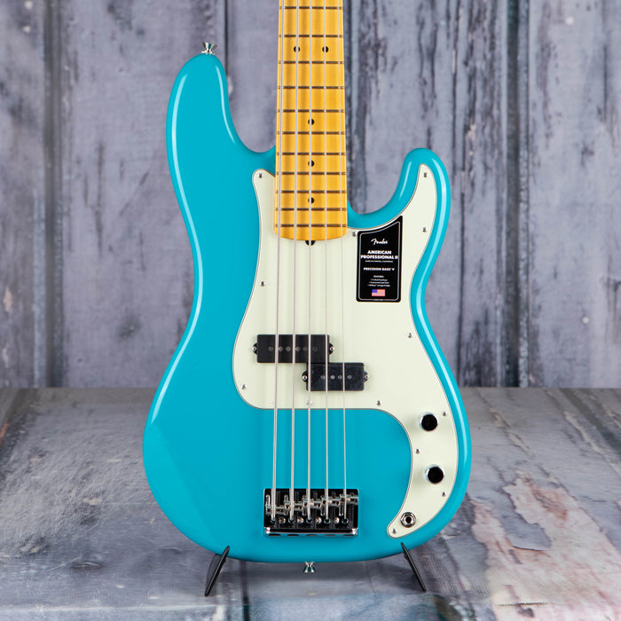 Fender American Professional II Precision Bass V 5-String, Miami Blue