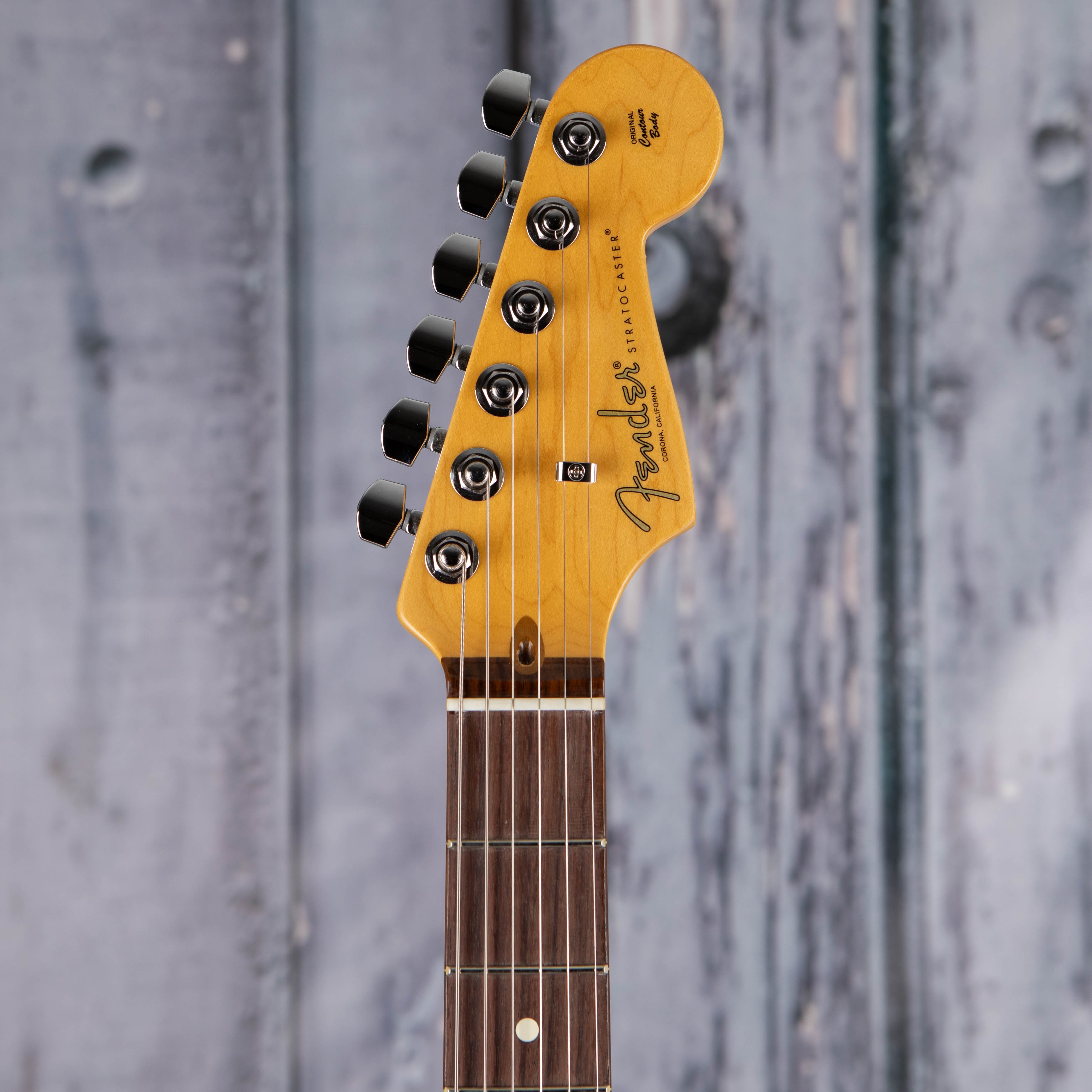 Fender American Professional II Stratocaster Electric Guitar, 3-Color Sunburst, front headstock