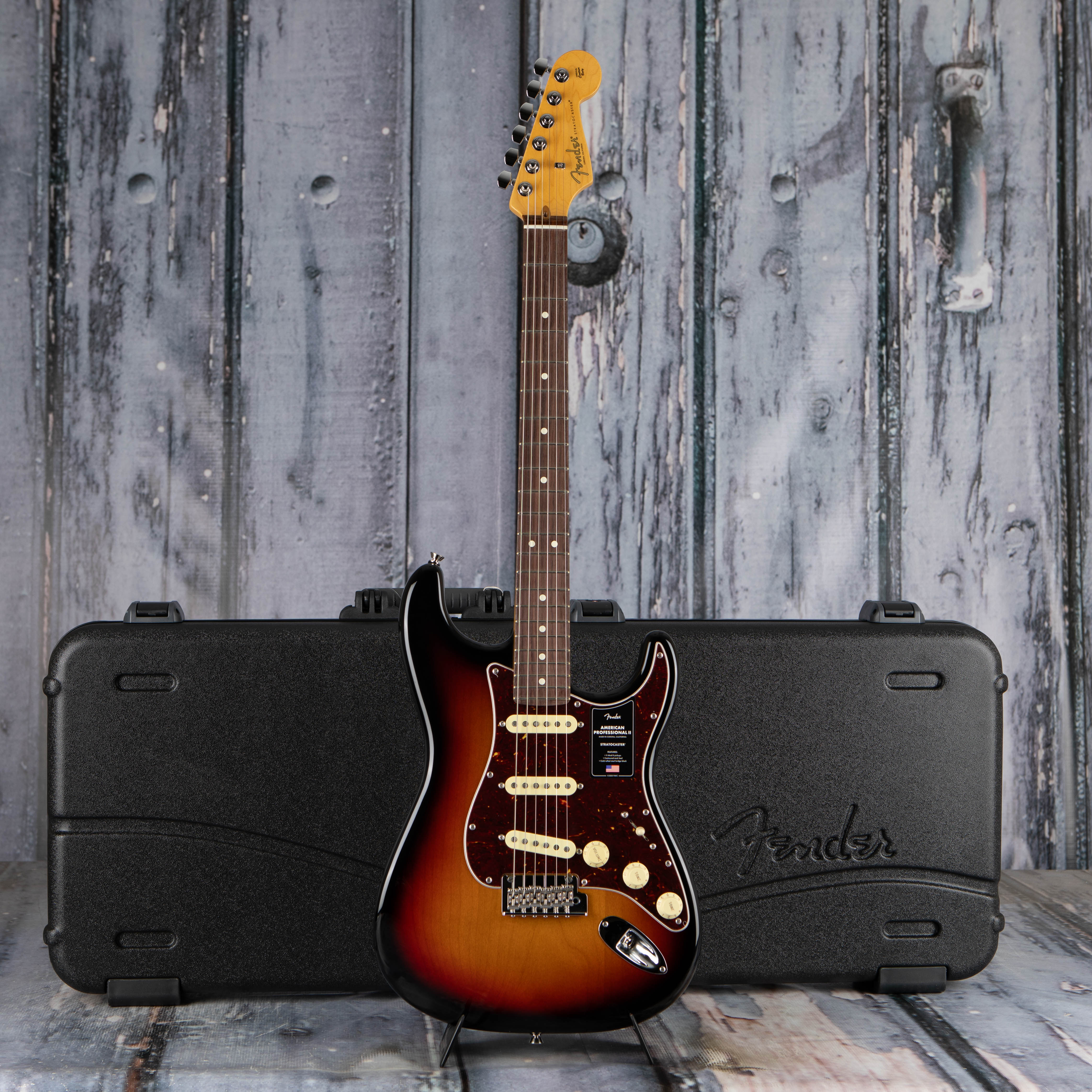 Fender American Professional II Stratocaster Electric Guitar, 3-Color Sunburst, case