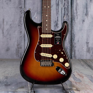 Fender American Professional II Stratocaster Electric Guitar, 3-Color Sunburst, front closeup