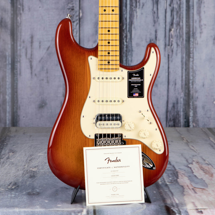 Fender American Professional II Stratocaster, HSS, Sienna Sunburst