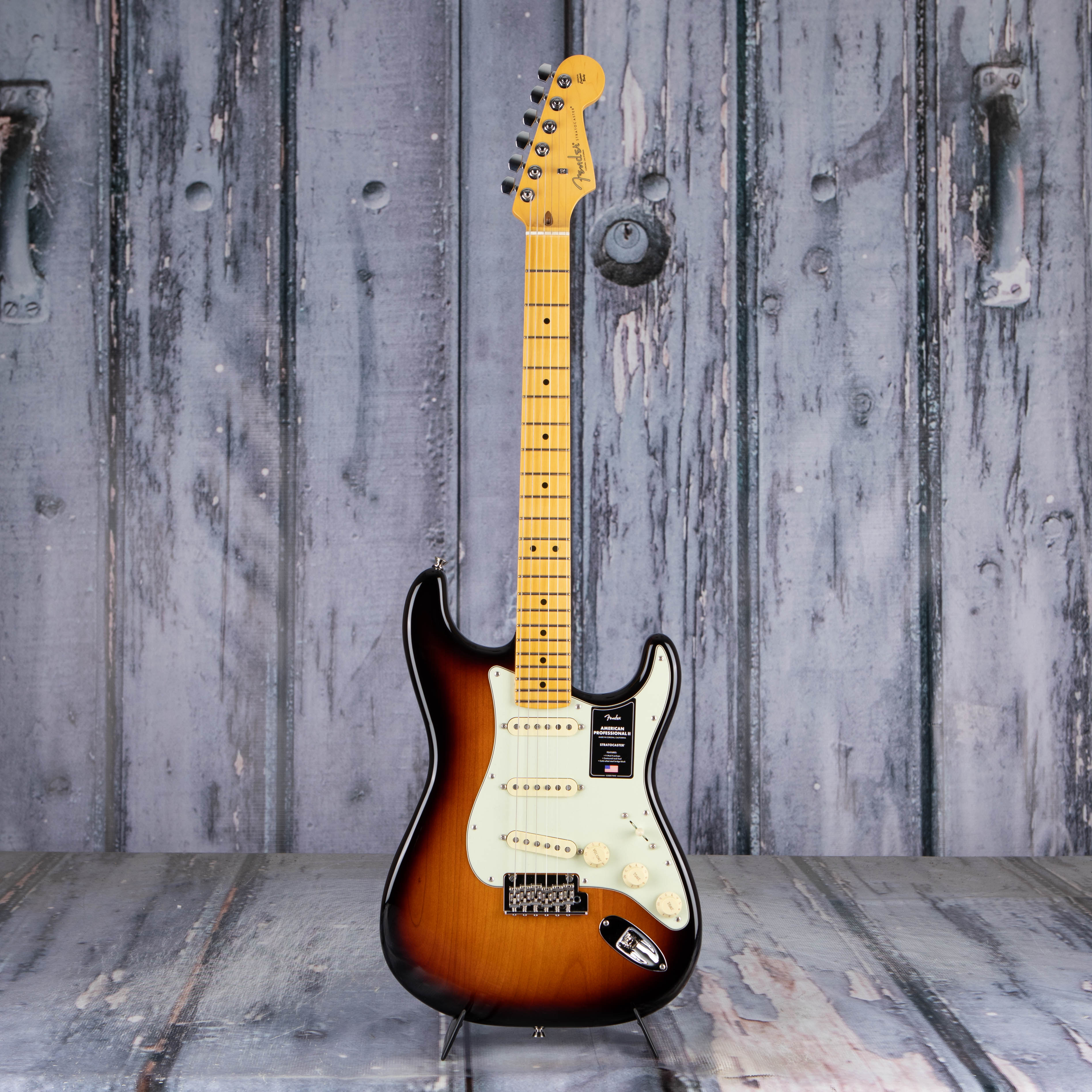 Fender American Professional II Stratocaster Electric Guitar, Maple Fingerboard, Anniversary 2-Color Sunburst, front
