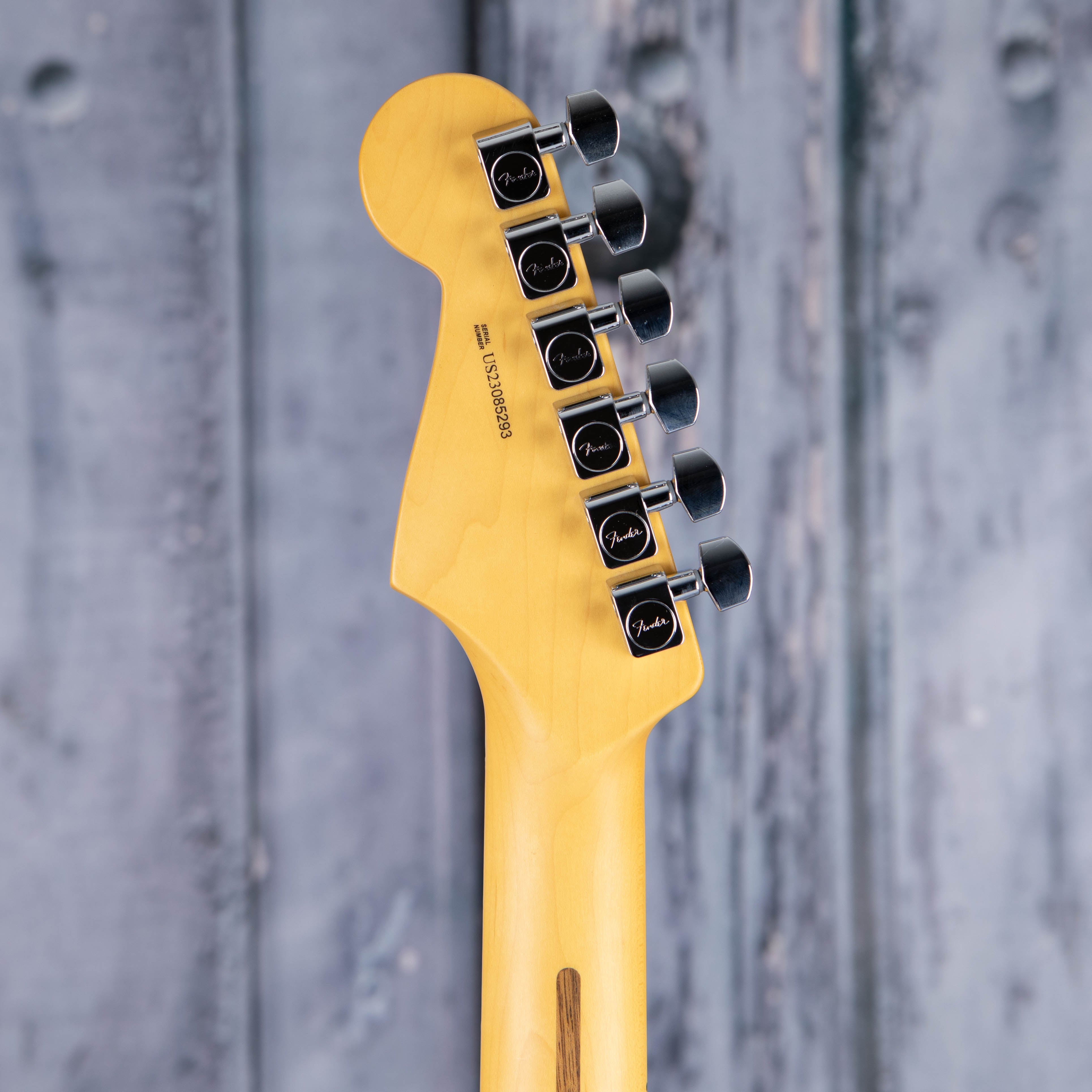 Fender American Professional II Stratocaster Electric Guitar, Maple Fingerboard, Anniversary 2-Color Sunburst, back headstock