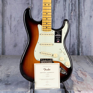 Fender American Professional II Stratocaster Electric Guitar, Maple Fingerboard, Anniversary 2-Color Sunburst, coa