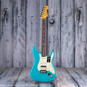 Fender American Professional II Stratocaster HSS Electric Guitar, Miami Blue, front