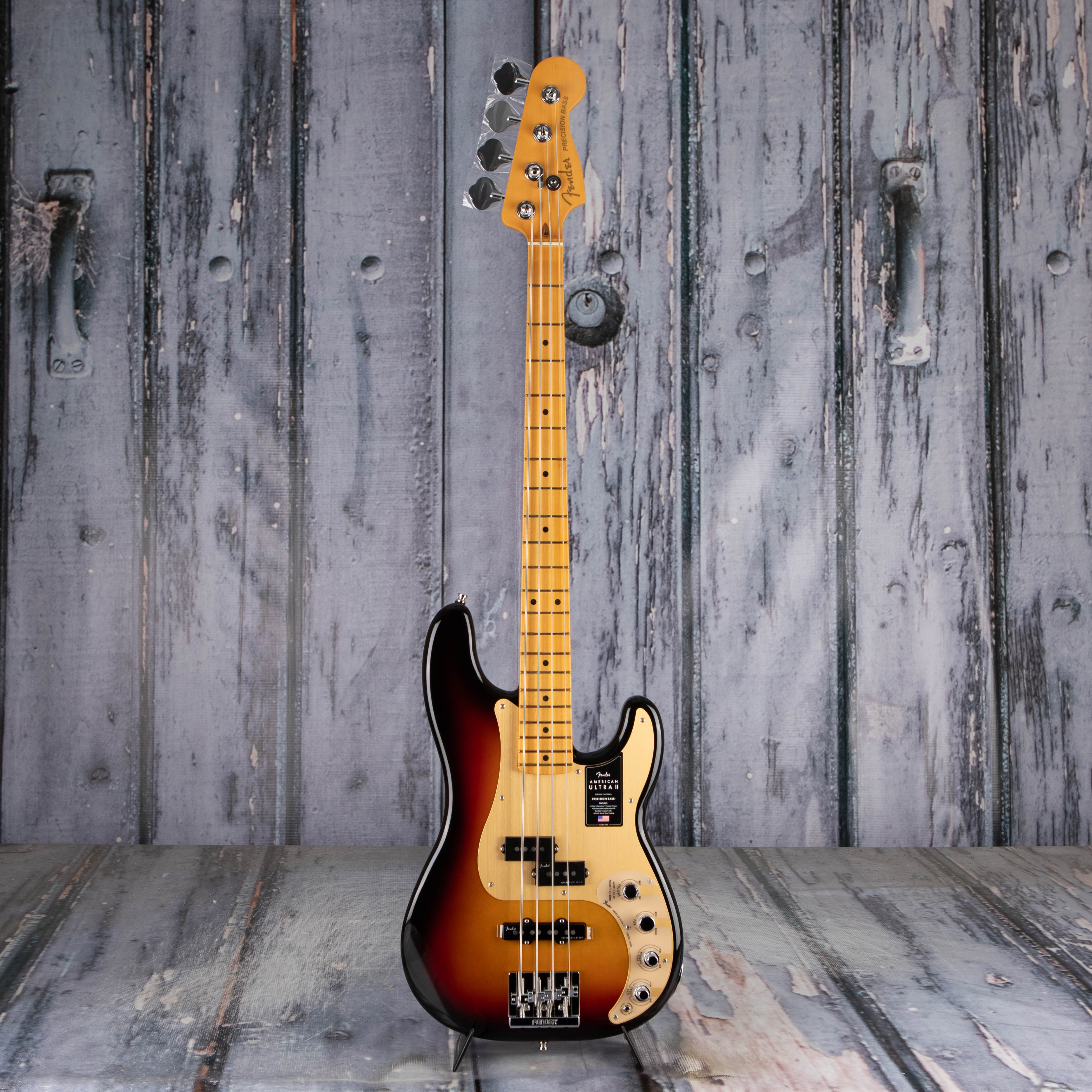 Fender American Ultra II Precision Bass Guitar, Ultraburst, front