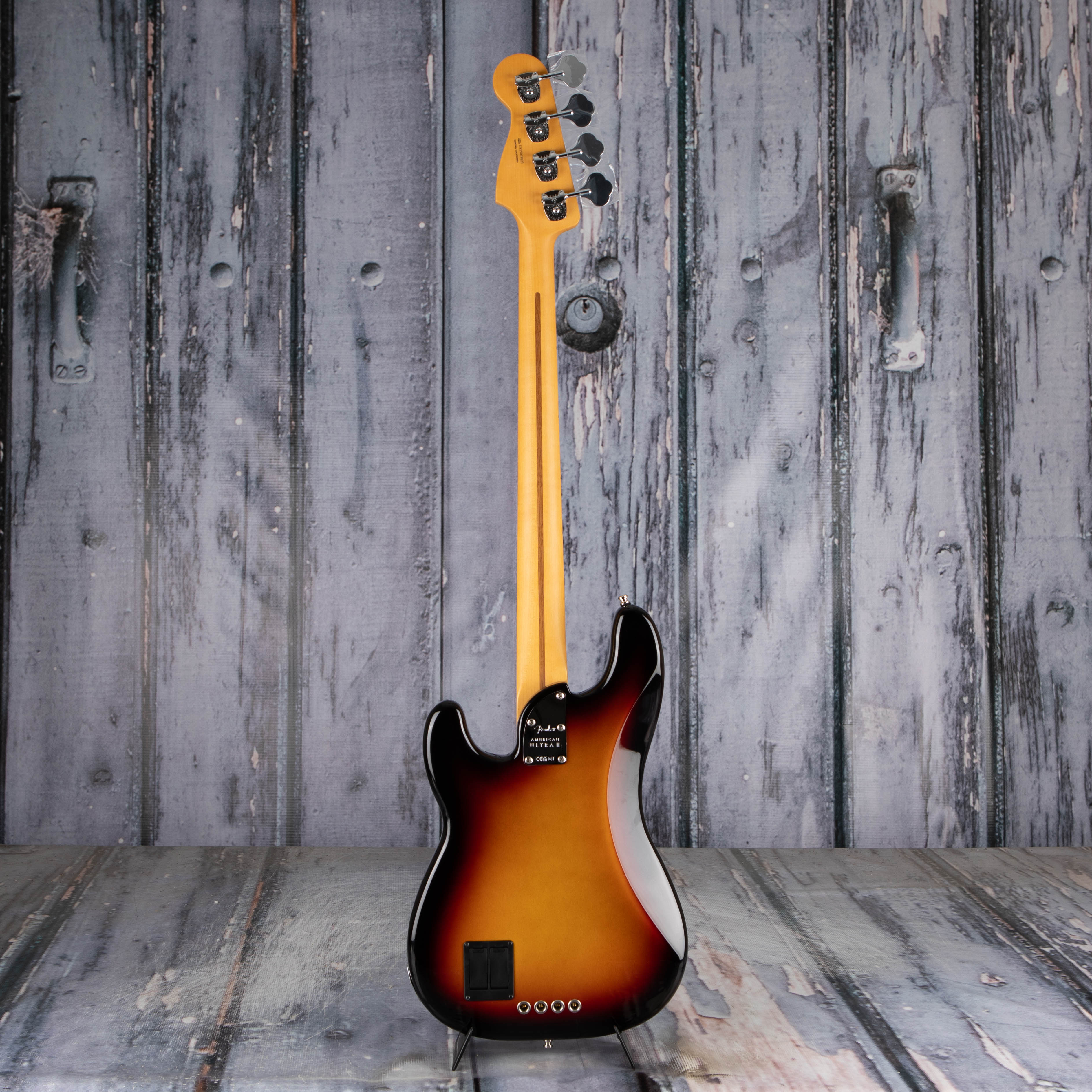 Fender American Ultra II Precision Bass Guitar, Ultraburst, back