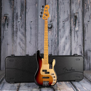 Fender American Ultra II Precision Bass Guitar, Ultraburst, case