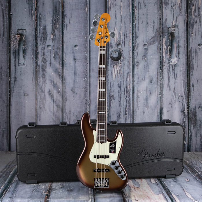 Fender American Ultra Jazz Bass V 5-String, Rosewood Fingerboard, Mocha Burst