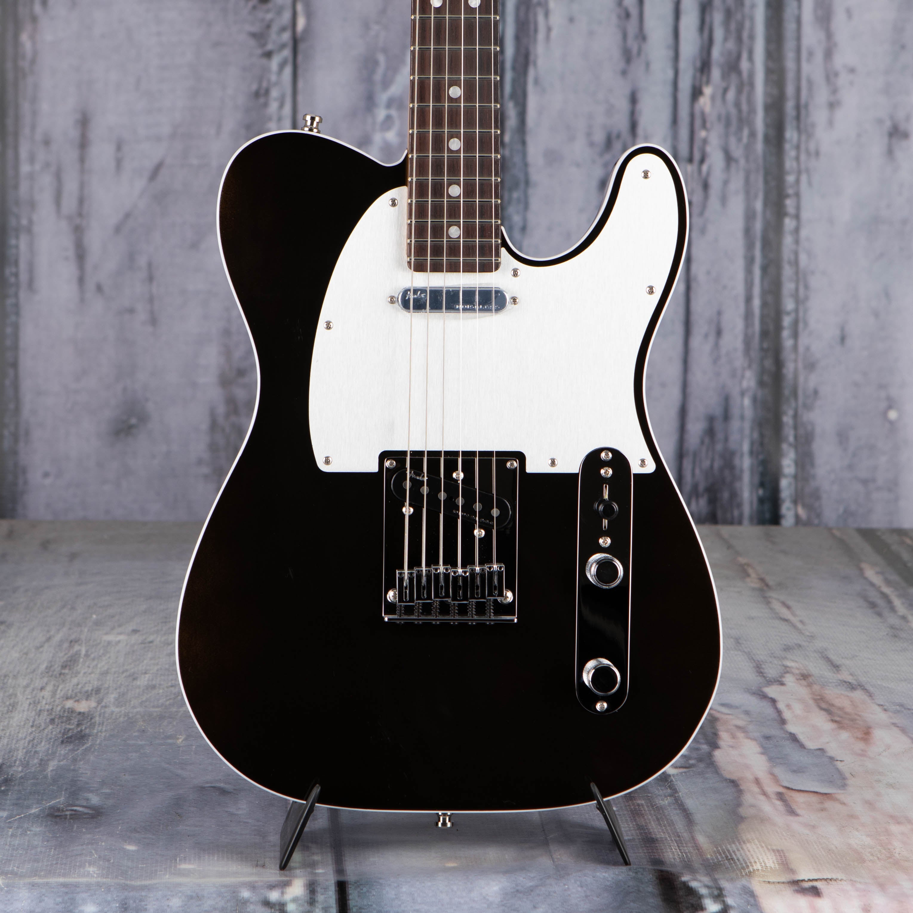 Fender American Ultra Telecaster Electric Guitar, Rosewood Fingerboard, Texas Tea, front closeup